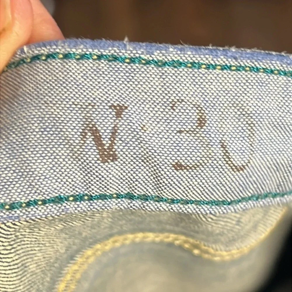 Anthropologie Holding Horses Jeans Womens 30 Light Distressed Denim Straight Leg